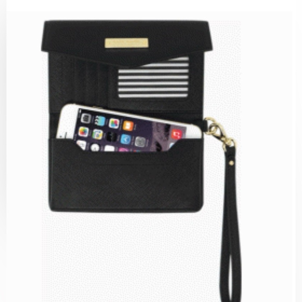 Black Kate Spade Saffiano Wristlet - Picture 2 of 5